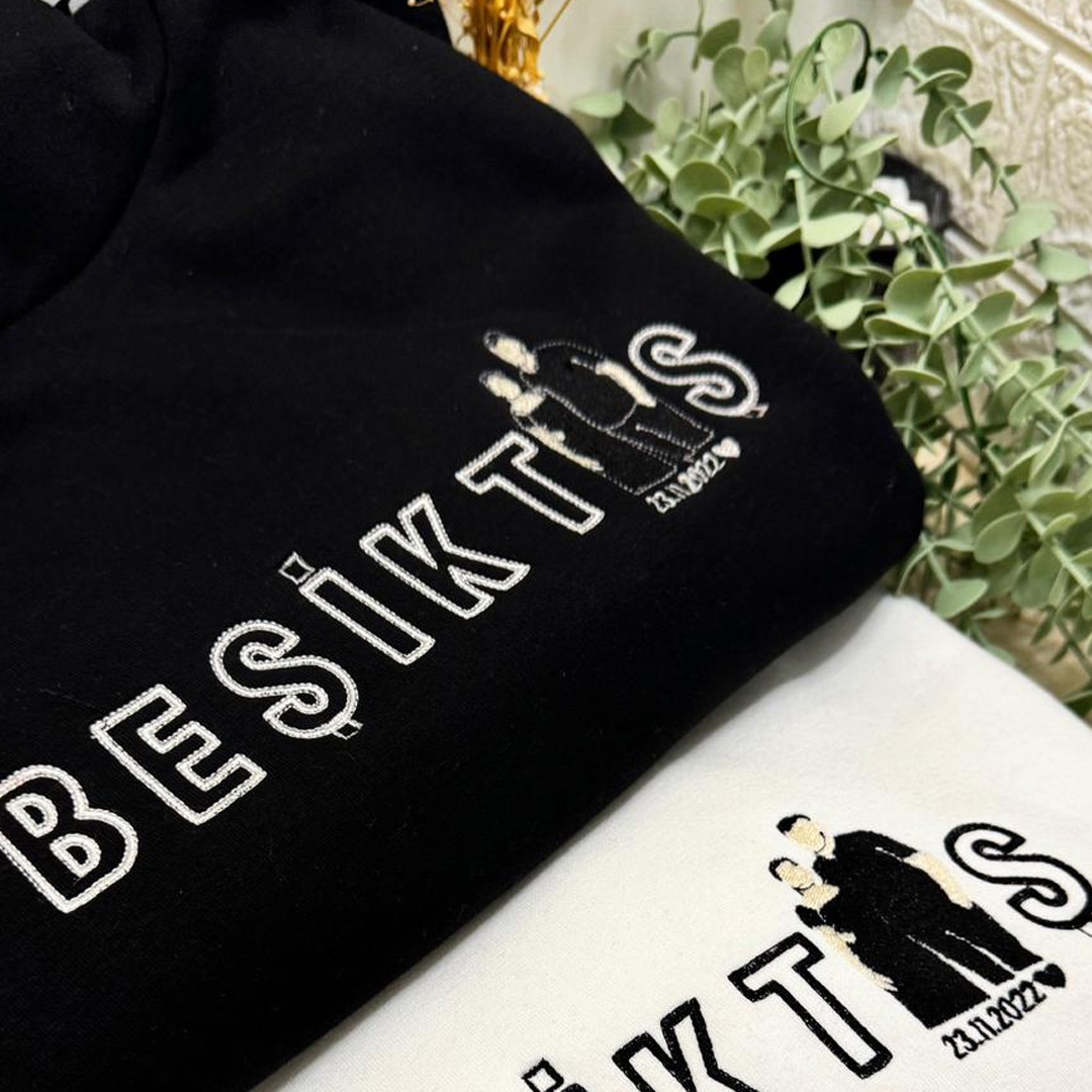 B E Ş x K T A Ş Yazılı Fotoğraf Nakışı
